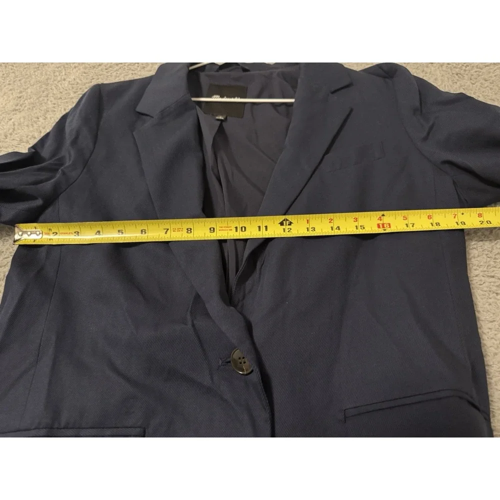 Madewell Womens‎ $218 The Alston Blazer Dark Navy Size Medium